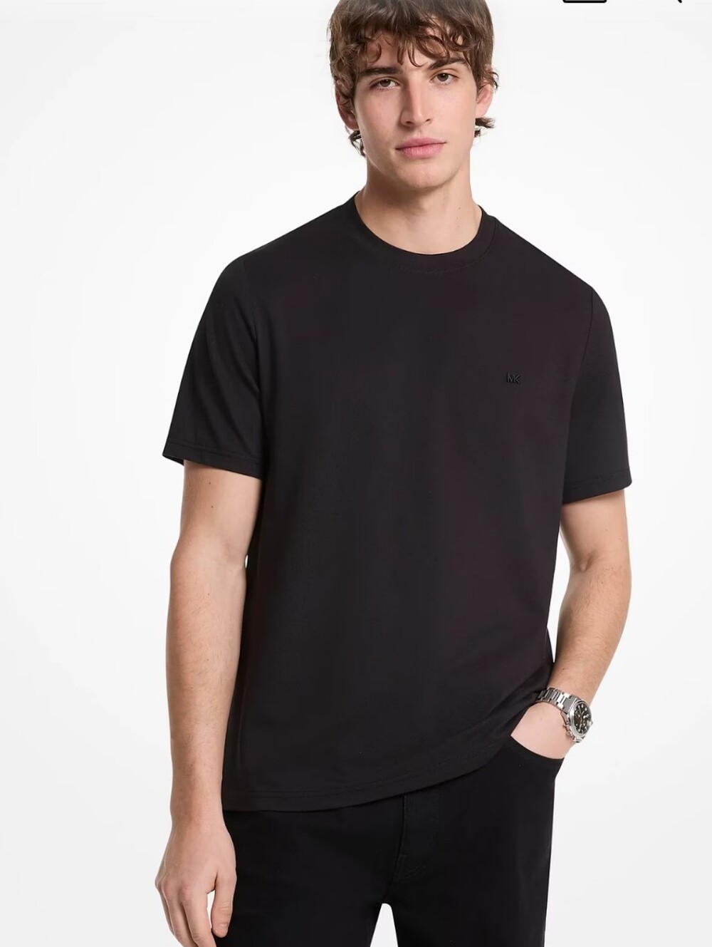 Michael Kors Black Crewneck Short Sleeve Tee Size XXL